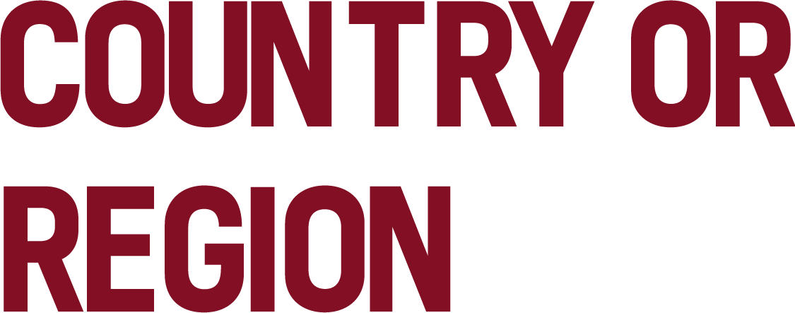 COUNTRY OR REGION